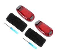 iplusmile Linterna LED Multifuncional para Correr y Ciclismo Resistente al Agua Luz Roja 5 LED para Mochila 2 Piezas para Actividades Nocturnas al Aire Libre y Seguridad