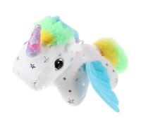 iplusmile Llavero Colgante De Unicornio De Peluche con Movimiento De Rabo, Colgante De Animal De Peluche Blanco, Tamaño Único, Decoración para Mochilas y Bolsos, Obsequio Infantil