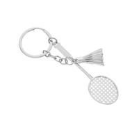 iplusmile Llavero De Raqueta De Bádminton Anillos Clave Colgante Llavero De Pelota De Fútbol Llaveros Decorativos De Bádminton Accesorios De Bádminton Llavero Delicado Plata Aleación De Zinc