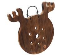 iplusmile Macetero Colgante de Pared para Helechos con Forma de Cuerno Soporte Vertical de Madera 25X25 CM para Plantas Trepadoras Jardinera Decorativa Interior para Orquídeas y