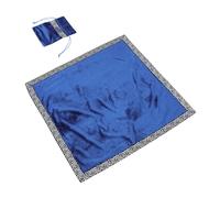 iplusmile Mantel de Mesa de Tarot de Terciopelo Grueso 66x66 Cm con Bordes Dorados y Plateados Incluye Bolsa de Sabiduría