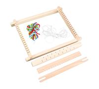 iplusmile Máquina de Tejer de Madera para Herramienta DIY de Manual Juguete Educativo para Desarrollo Kit de Telar Portátil para Crear Bufandas y Accesorios