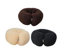 iplusmile Máquina para Hacer Moños de Pelo, Set de 3 Unidades Hebillas de Nailon en Negro, Marrón y Crema, Herramientas para Moldear Peinados Voluminosos en Salón y Uso Diario para Mujer