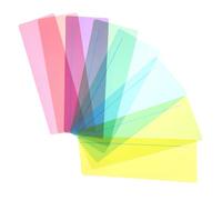 iplusmile Marcadores de Lectura Coloridos Transparentes Pvc, 8 Tiras Resaltadoras Grandes para Estudiantes, Guía de Lectura Visual para Hogar y Oficina, Herramienta Profesional