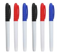 iplusmile Marcadores de Pizarra White Borrables Punta Fina 0.5Mm Pack de 6 Unidades Tinta a Base de Agua para Uso en Aulas y Entornos Profesionales