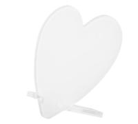 iplusmile Marco de Fotos Acrílico Corazón para Sublimación con Base Mdf Blanco, Tecnología de Transferencia Térmica Resistente a Deformaciones, Adecuado para Ambientación y Fiestas DIY