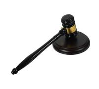 iplusmile Martillo de Madera para Juez y Subasta Duradero con Base Práctico para Abogados y Audiencias Martillo Judicial Sólido y Cómodo Profesional Tribunales