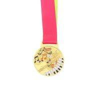 iplusmile Medalla de Música Dorada Competencias de Piano, Violín y Canto, Medalla de Metal Resistente Cinta Cuello para Eventos Musicales Baile