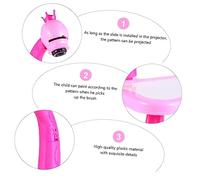 iplusmile Mesa de Dibujo para Proyector Tablero Educativo Multifuncional Herramienta Interesante para Aprendizaje Creativo Color Rosa de Pintura y Escritura para Desarrollo Infantil