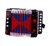 iplusmile Mini Acordeón Educativo Portátil para Instrumento Musical Profesional para Desarrollo Cognitivo y Coordinación Ojo Mano para Mayores de Años Color Negro