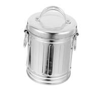 iplusmile Mini De Hierro Galvanizado con Tapa Cerrado para Escritorio para Interiores y Exteriores