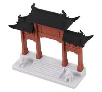 iplusmile Mini Estructura Conmemorativa China Miniatura para Acuario Decoración Micro Paisajismo Arquitectura Antigua Modelo Pequeño de Puerta Tradicional para Bonsái y Jardín de Rocas