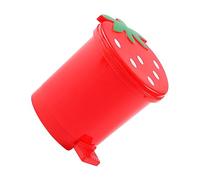 iplusmile Mini Papelera de Escritorio Roja con Tapa Almacenamiento Compacto para Basura y Objetos Diseño Adorable Forma de Corazón para Cocina y Oficina Papelera Multifuncional para Hogar y