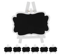 iplusmile Mini Pizarra de Madera Rectangular Caballete, Reutilizable y Resistente para Decoración del Hogar y Bodas, Pack de 15 Unidades