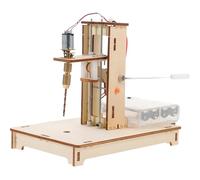 iplusmile Mini Taladro De Banco Prensa De Taladro Artesanal Kit Experimentos Para Bricolaje Madera y Manualidades