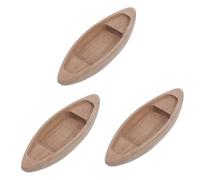 iplusmile Modelo De De Madera De 3 Piezas Decoración Náutica Azul con Temática De Peces De Tilo para Minifiguras De Vela para Fiestas Modelos De Costeros Anidados Sin