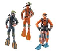 iplusmile Modelos De Buzo Submarino Flotante para Decoración De Peceras y Acuarios, Figuras Pequeñas Realistas, Set De 3 Piezas para Adornar Acuarios Hogar u Oficina