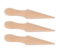 iplusmile Molde Cónico de Madera de Haya 3 Unidades para Conos de Waffle Antiadherente, Rodillo para Formar Conos de Helado y Repostería Diy, Herramienta para Postres en Cocina Doméstica
