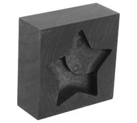 iplusmile Molde de Grafito para Fundición de Metales Molde Artesanal Diseño Estrella Crisol de Grafito Resistente a Altas Temperaturas para Joyería y Lingotes de Aleación Herramienta