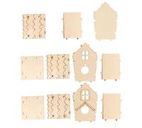 iplusmile Nidos De Pájaro De Madera Ecológica para Armar 4 Piezas, Caja De Cría Artesanal Sin Pintura, Decoración para Jaulas y Hogares, Apto para Golondrinas y Loros, Juego DIY para Niños y Adultos