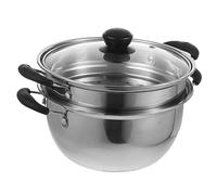 iplusmile Olla Vaporera Inoxidable Grueso Resistente Altas Temperaturas para Cocina de Inducción Cacerola Capa para Sopa y Vapor Utensilio Seguro y Duradero para Uso Cocina