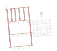 iplusmile Organizador Colgante de Pared para Lazos y Diademas de Niña Soporte con Cintas Largas y Ganchos Almacenamiento Práctico para Accesorios de Cabello Decoración Funcional para