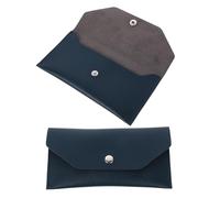 iplusmile Organizador de Billetes de Cuero PU Verde Oscuro 2 Piezas Cartera Larga Económica Cierre a Presión Funda para Chequera y Gestión de Ahorros Monedero Portátil para Viajes y Uso