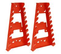 iplusmile Organizador de Llaves Inglés de Pared 2 Piezas, Soporte Plástico Rojo Multiusos para Tablero Perforado, Estante Multi-nivel para Herramientas y Piezas, Almacenamiento de Taller