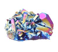 iplusmile Ornamento de Racimo de Cristal Natural con Baño de Color Adorno de Escritorio para Decoración del Hogar y Oficina Estilo Aleatorio