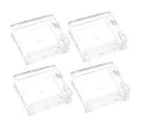 iplusmile Paletas de Maquillaje Vacías Cuadradas de Plástico, Tamaño Pequeño y Conveniente para Viaje al Aire Libre, Set de 4 Piezas para Sombras, Bálsamo Labial y Colorete