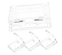 iplusmile Paletas De Maquillaje Vacías Transparentes Cuadradas 4 Unidades Mini Portátiles Para Sombras De Ojos y Bálsamo Labial Almacenamiento Cosmético Viaje