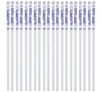 iplusmile Palillos 10 Pares Redondos de Cerámica Azul y Blanco Estilo Porcelana Fáciles de Limpiar Sabor , Ideales para Cenas en Casa y Restaurantes