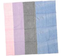 iplusmile Paños Exfoliantes Corporales de Nylon 4 Unidades, Tamaño Largo, Práctico Depurador Corporal, para Mujeres y Hombres, Limpieza Corporal Diaria y Ducha, Colores Azul, Negro, Rosa