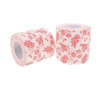 iplusmile Papel Higiénico de Pulpa de Madera Floral Estampado, 2 Piezas Absorbentes y Gruesas Adecuado para Celebraciones y Fiestas