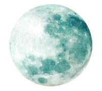 iplusmile Pegatina de Pared Luna Luminosa Autoadhesiva Diseño Removible para Habitación Infantil Decoración y Fácil Aplicación Verde Fosforescente