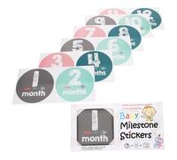 iplusmile Pegatinas Adhesivas para Recién Nacido Números y Claros para Fotos de Cumpleaños y Seguimiento Mensual Decorativo para Primer Año de Vida