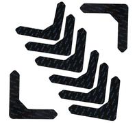 iplusmile Pegatinas Antideslizantes para Alfombras 12 Piezas 123x123 Mm Negro Adhesivo Reutilizable Lavable para Interiores Exteriores Camping