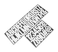 iplusmile Pegatinas Autoadhesivas de Color Grandes 3 Pulgadas, Letras y Números Resistentes al Agua para Buzones y Exteriores, 5 Juegos de 3 Hojas, Ideales para Decoración y Señalización