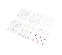 iplusmile Pegatinas Faciales De Gemas Acrílicas Transparentes y Para Maquillaje 6 Piezas Diseño Autoadhesivo Para Fiestas Carnavales y Conciertos