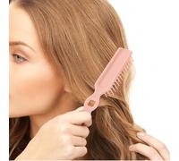 iplusmile Peine de Peluquería Antiestático Resistente al Calor Peine Desenredante para Cabello de Mujer Set de 12 Piezas Color Rosa Claro Herramienta Profesional para Peinado y Cuidado