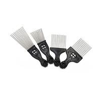 iplusmile Peine De Púas Anchas Para Peluquería Peine De Dientes Grandes Para Desenredar Cabello Rizado y Masaje Del Cabelludo Con Mango De Plástico Negro Adecuado Para Pelo y Grueso