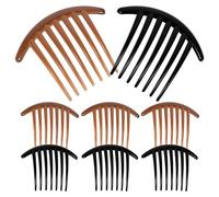 iplusmile Peine Lateral Acrílico Material Acrílico para Mujer y Niña de 7 Dientes 10 Piezas, Diseño Clásico Elegante Adecuado para Uso Diario y Peinados Variados