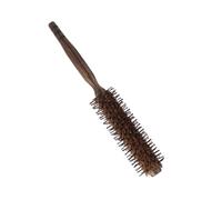 iplusmile Peine Rizado de Madera con Cerdas de Jabalí y Cepillo Desenredante Antiencrespamiento para Cabello Grueso y Mango Sólido y Compacto para Peinados Versátiles