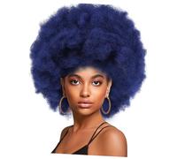 iplusmile Peluca Rizada Africana para Mujeres Negras Estilo Afro Corto y Esponjoso para Fiestas Temáticas Cosplay y Uso Diario Peluca Afro Rizada