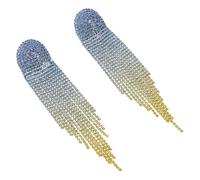 iplusmile Pendientes Colgantes de Araña de Cristal Largos para Fiesta Graduación y Navidad Pendientes Llamativos de Gota para Mujer Borla