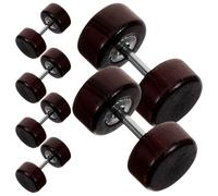 iplusmile Pendientes de Mancuerna de Madera 6 Piezas 8 MM para Hombre y Mujer Pendientes Pequeños de Botón Imitación Dilatador Accesorios Ligeros y Cómodos para Uso Diario