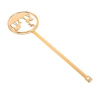iplusmile Péndulo de Repuesto Dorado para Reloj de Pared Movimiento de Cuarzo Preciso, Material Plástico Cilíndrico, Adecuado para Decoración del Hogar y Oficina