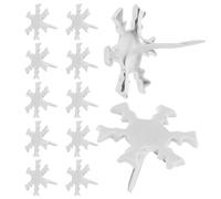 iplusmile Pequeños Clavos para Manualidades de Papel Copo de Nieve, Sujetador de Papel de Hierro, 300 Pcs, Blanco, de 2 Puntas, para Manualidades y Proyectos DIY