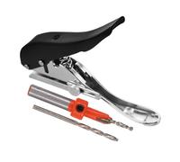 iplusmile Perforadora Manual Metálica Orificio Resistente con Taladro Avellanado para Papel Tarjetas y PVC Herramienta Portátil y Duradera para Oficina y Manualidades