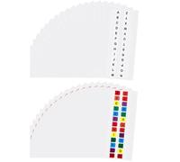 iplusmile Pestañas de Índice Alfabéticas Adhesivas de PET Prácticas y Fáciles de Escribir 30 Hojas para Cuadernos en Casa y Escuela